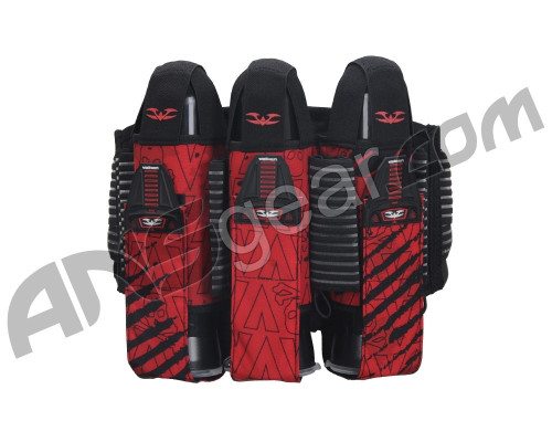 2013 Valken Redemption Paintball Harness 3+6 - Red Scar