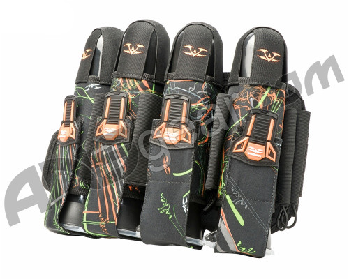 2012 Valken Crusade Paintball Harness 4+7 - Static Green/Orange 2012 Valken Crusade Paintball Harness 4+7 - Static Green/Orange