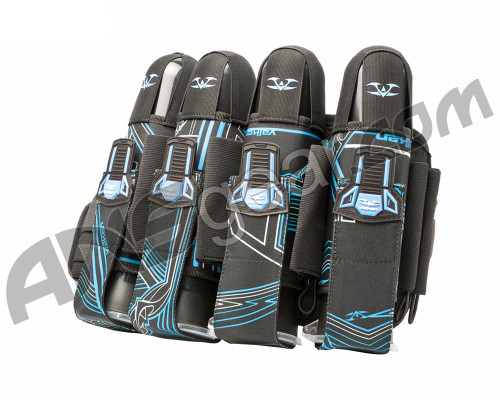 2012 Valken Crusade Paintball Harness 4+7 - Tron Blue