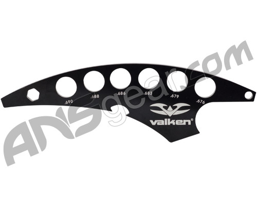 Valken Precision Paintball Size Gauge - Black