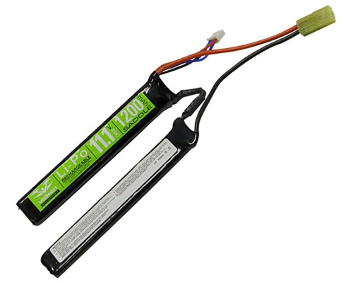 Valken Energy LiPo 11.1v 1200mAh 20C Saddle Airsoft Battery - 1 Stick (62975)