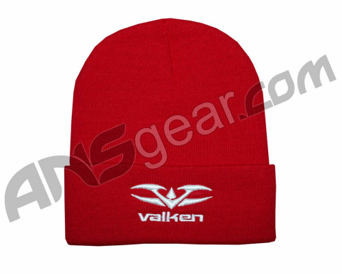 Valken 12" Logo Beanie - Red