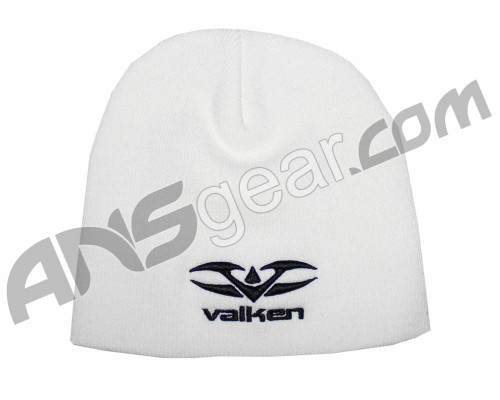 Valken 8" Logo Beanie - White