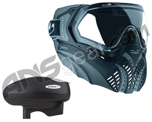 Valken Identity Mask w/ V-Max Plus Loader - Black/Grey