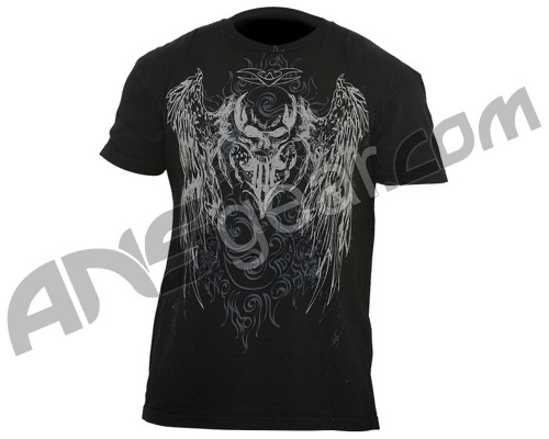 2010 Valken Paintball Black Skulls T-Shirt - Black