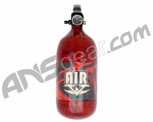 Valken 45/4500 Compressed Air Paintball Tank - Hatch Red