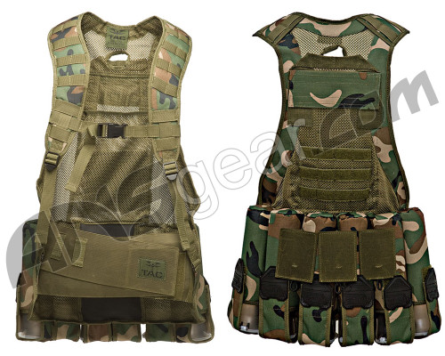 Valken V-Tac Echo Paintball Vest - Woodland