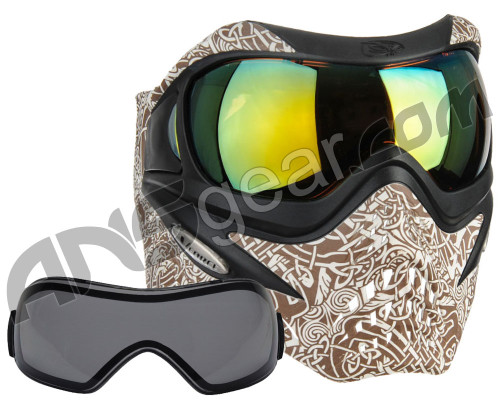 V-Force Grill Paintball Mask w/ FREE Additional Smoke Lens - Celtic Earth