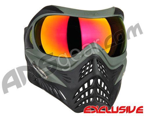 V-Force Grill Paintball Mask - Reverse Olive w/ Magneto HDR Lens