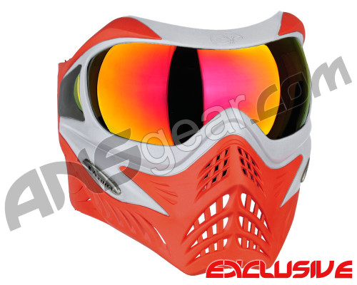 V-Force Grill Paintball Mask - SE Silver/Red w/ Magneto HDR Lens