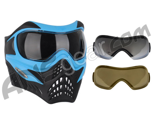 V-Force Grill Paintball Mask w/ Mirror Lens - SE Blue/Black