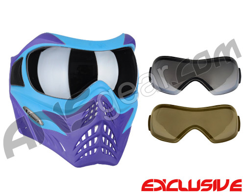 V-Force Grill Paintball Mask w/ Mirror Lens - SE Blue/Purple