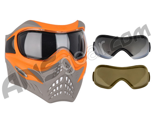 V-Force Grill Paintball Mask w/ Mirror Lens - SE Orange/Taupe