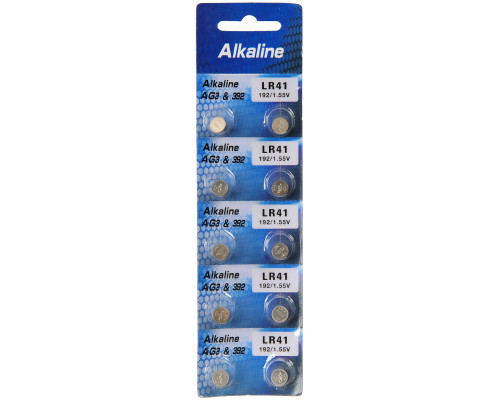 Warrior Alkaline 1.5V LR41 Battery - 10 Pack