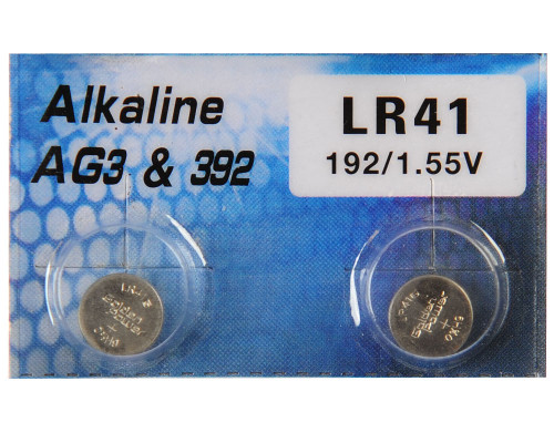 Warrior Alkaline 1.5V LR41 Battery - 2 Pack