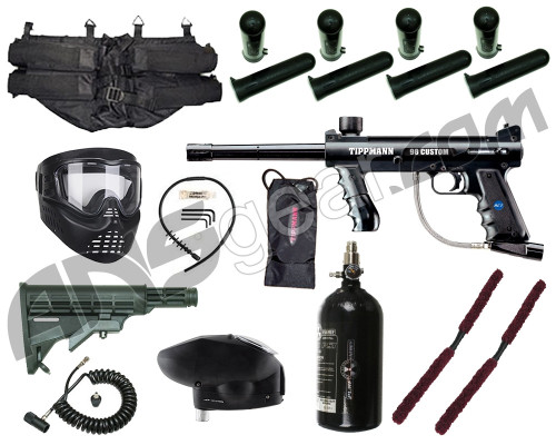 Tippmann 98 Custom ACT Platinum Series - GxG Mask, 47/3000, 4+1, Remote, Stock, Overdrive Loader