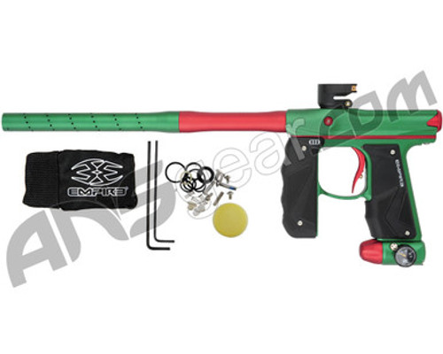 Empire Mini GS Paintball Gun w/ 2 Piece Barrel - Dust Forest Green/Dust Red