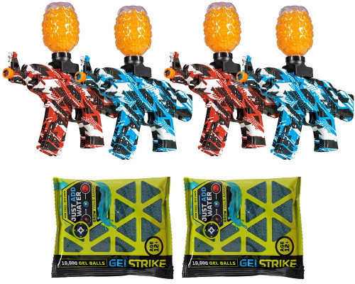 GELSTRIKE Apex AK Rapid Blaster Backyard Bundle - Red & Blue