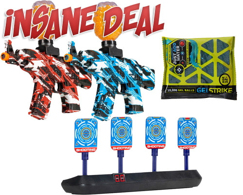 GELSTRIKE Apex AK Rapid Blaster Starter Bundle - Red & Blue