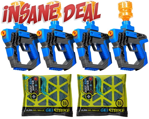 GELSTRIKE Delta Rapid Blaster Backyard Bundle - Menace Blue