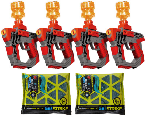 GELSTRIKE Delta Rapid Blaster Backyard Bundle - Lava Red