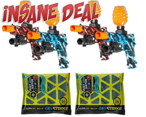 GELSTRIKE Storm Rapid Blaster Backyard Bundle - Red & Blue