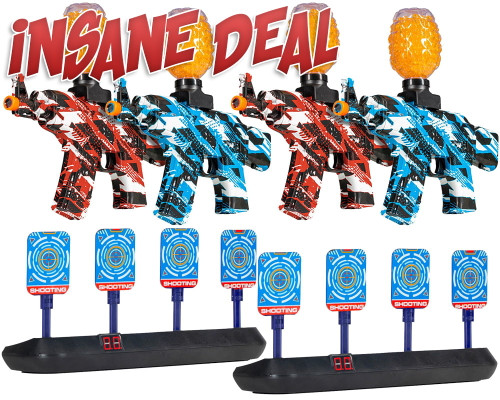 GELSTRIKE Apex AK Rapid Blaster Target Bundle - Red & Blue