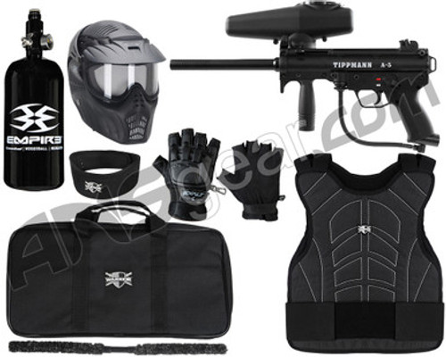 Tippmann A5 Semi Auto Level 3 Protector Paintball Gun Package Kit