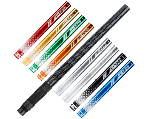 HK Army 15" Luxe Threaded LAZR Elite "Orbit" Barrel Kit w/ Colored Inserts - Dust Black/Black