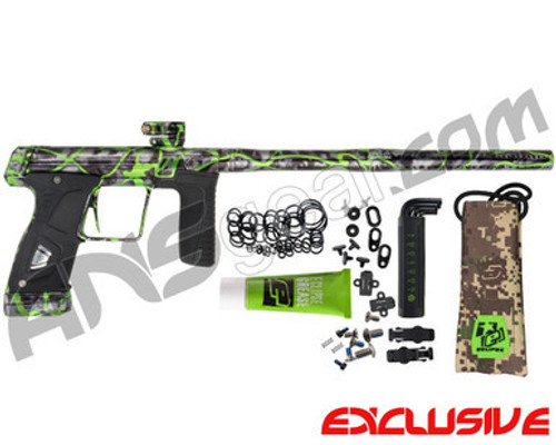 Planet Eclipse Gtek 170R Paintball Gun - Acid Wash Grey w/ Lime Splash