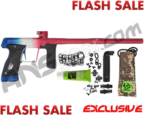 Planet Eclipse Gtek 170R Paintball Gun - Dust Red/White/Blue Fade