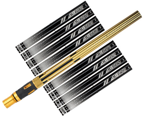 HK Army 15" Luxe Threaded LAZR Elite "Nova" Barrel Kit w/ Black Inserts - Gold/Black