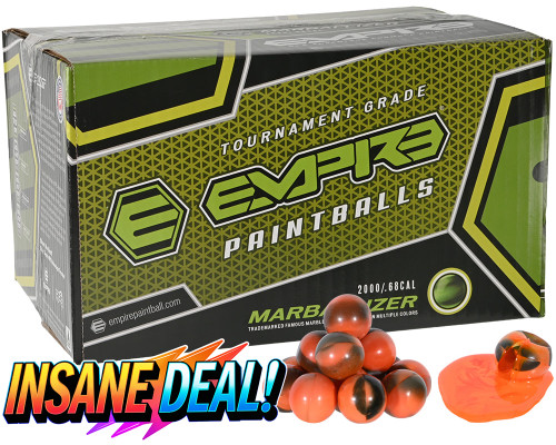 Empire Marballizer 2,000 Round Paintball Case - Orange Fill ( .68 Caliber )