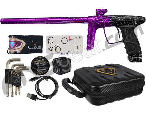 DLX Luxe TM40 Paintball Gun - Purple/Black Speckle Fade