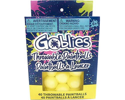Goblies Throwable Paintballs - 40 Count - Yellow