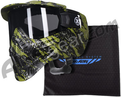 HK Army HSTL Thermal Paintball Mask w/ Free Goggle Bag - Fracture Black/Olive