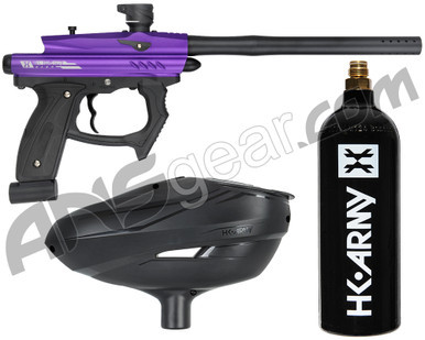 HK Army SABR Paintball Gun w/ Free CO2 Tank & Loader - Dust Purple/Black