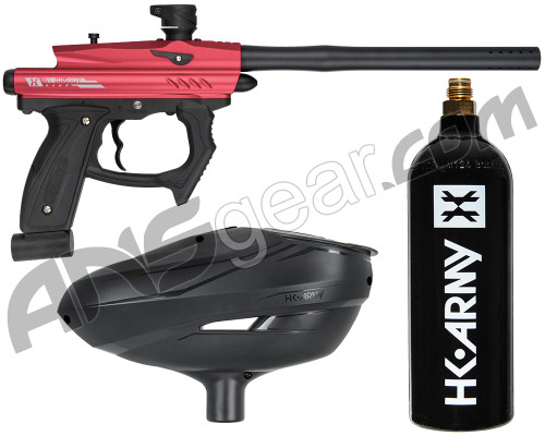 HK Army SABR Paintball Gun w/ Free CO2 Tank & Loader - Dust Red/Black