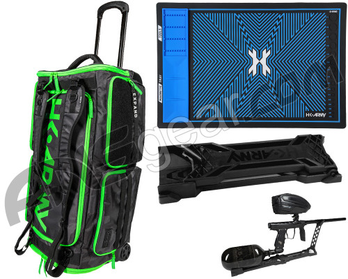 HK Army Expand Rolling Gear Bag w/ Free MagMat & Marker Stand - Shroud Neon Green
