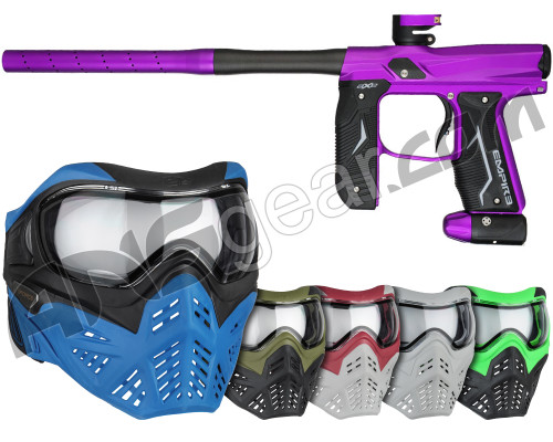Empire Axe 2.0 Paintball Gun w/ V-Force Grill 2.0 Mask Bundle - Electric Purple/Electric Purple Empire Axe 2.0 Paintball Gun w/ V-Force Grill 2.0 Mask Bundle - Electric Purple/Electric Purple