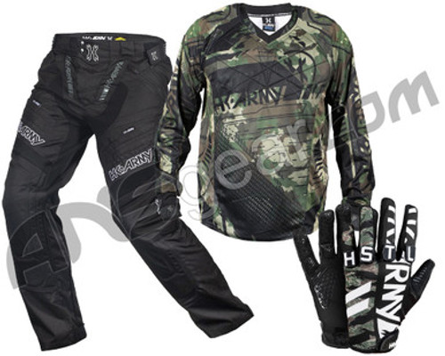 HK Army 2022 Hardline Pro Jersey & Pant Bundle w/ Free Knucklez Gloves - Tactical