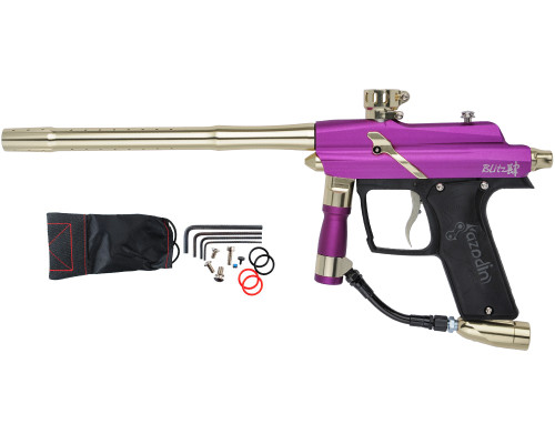 Azodin Blitz 4 Paintball Gun - Dust Purple/Polished Gold