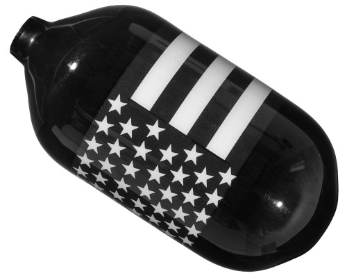 Ninja Lite Carbon Fiber Air Tank (Bottle Only) - 68/4500 - SE Black/White Flag