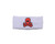 HK Army Skull Sweatband - White/Red (ZYX-0194)