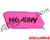 HK Army Ball Breaker 2.0 Barrel Condom - Neon Pink/Black (ZYX-0371)