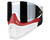 Empire E-Flex Paintball Mask/Goggle - White/Red/White
