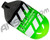 HK Army Aerolite "Extra Lite" Bottle - 68/4500 (Bottle Only) - Slash Drip Green/Black