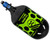 HK Army Aerolite "Extra Lite" Air System w/ Elite Pro Adjustable Regulator - 68/4500 - Hex Black/Neon Green