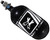 HK Army Aerolite "Extra Lite" Air System w/ Elite Pro Adjustable Regulator - 80/4500 - Slash Metallic Black/White