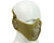 Bravo Airsoft Tactical V4 Strike Metal Mesh Face Mask - Tan